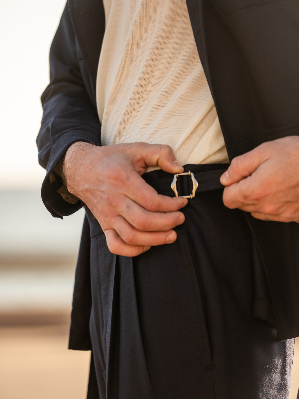 Gurkha Trousers - Flanella Navy