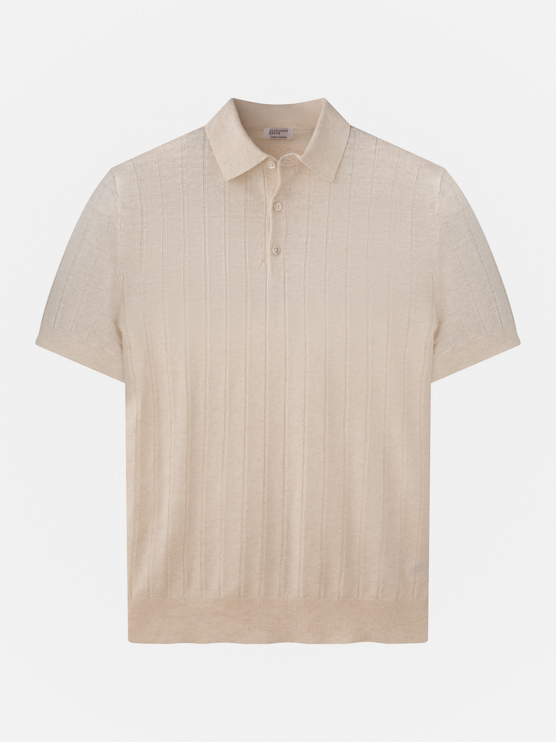 Ribbed Polo - Cream