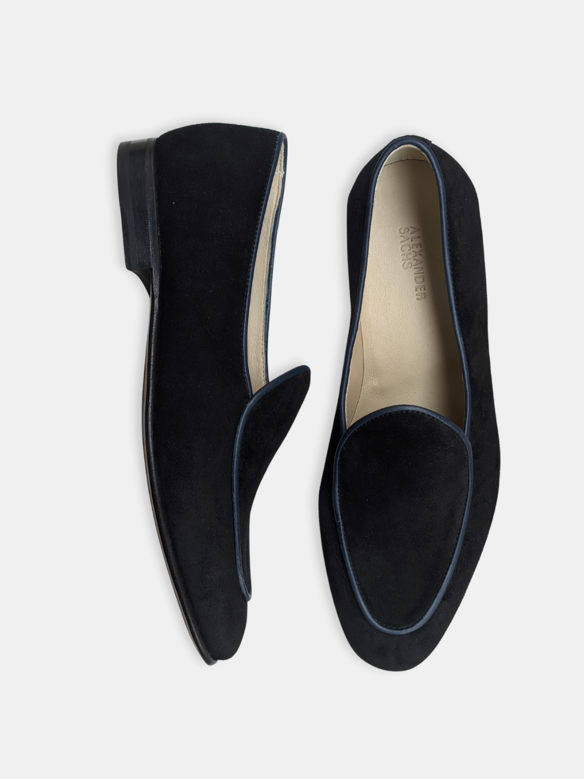 Belgian Loafers - Black Suede