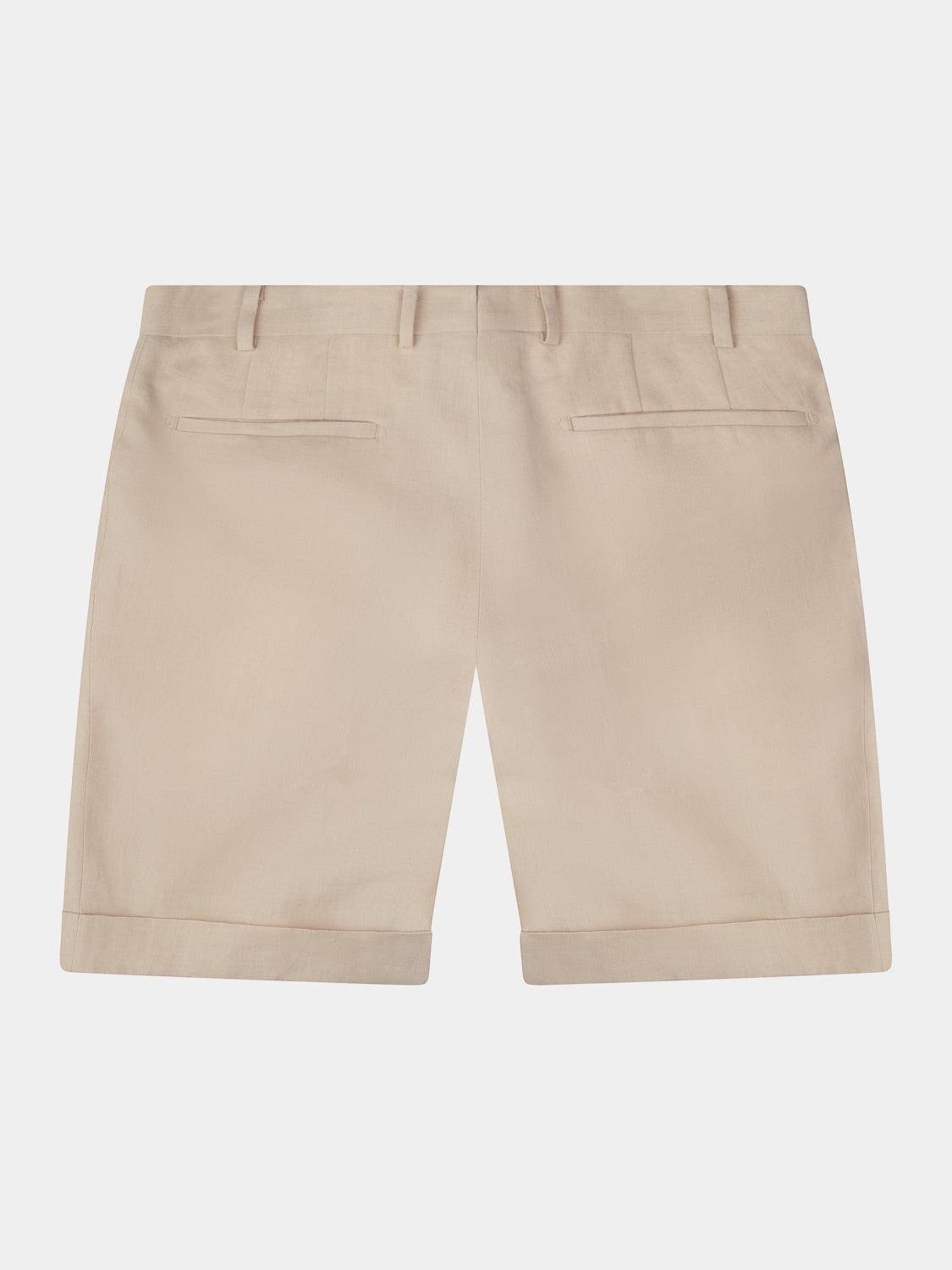 Two-pleats Linen Short - Sand