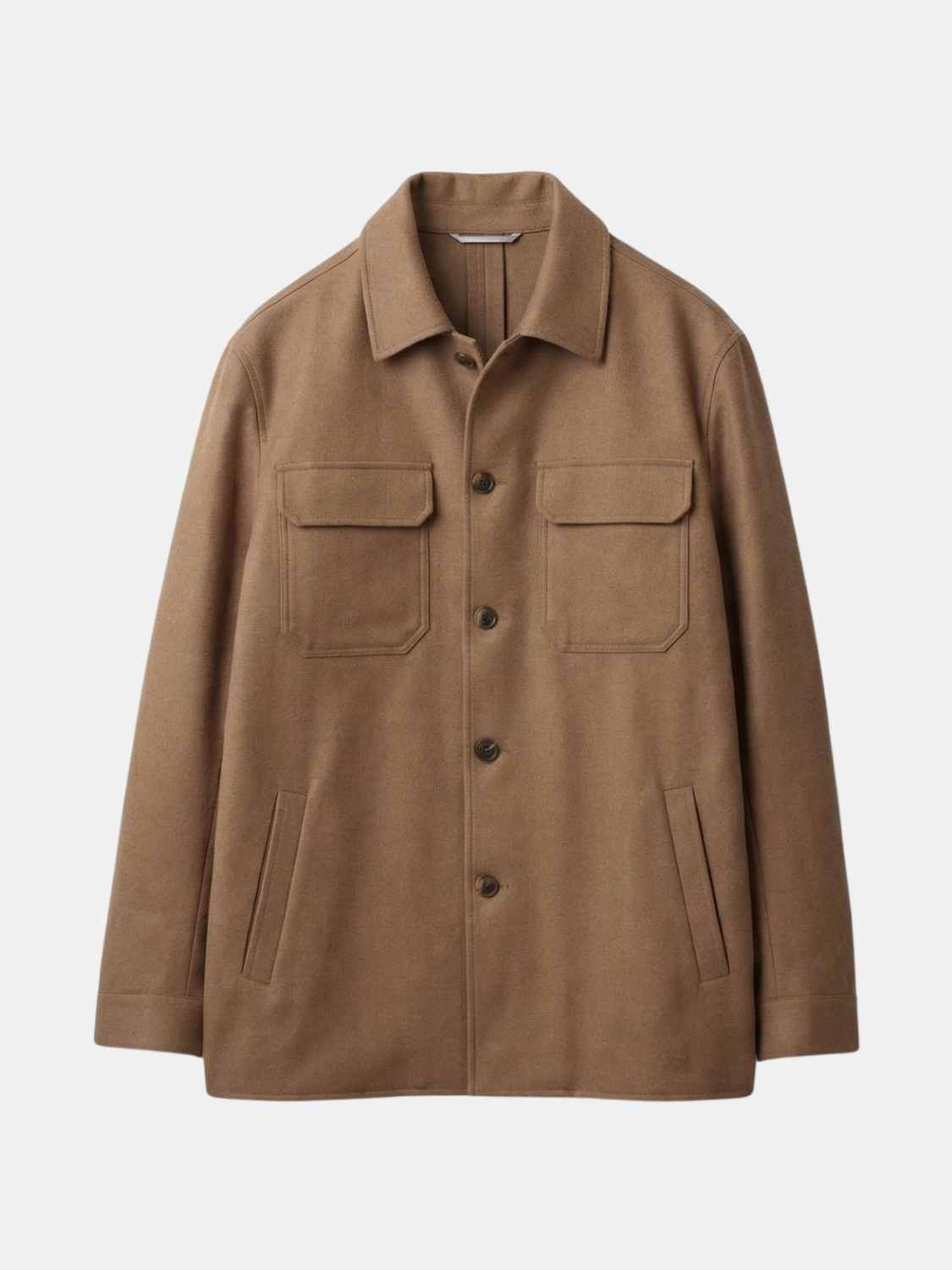 Overshirt Flanella Stretch - Camel