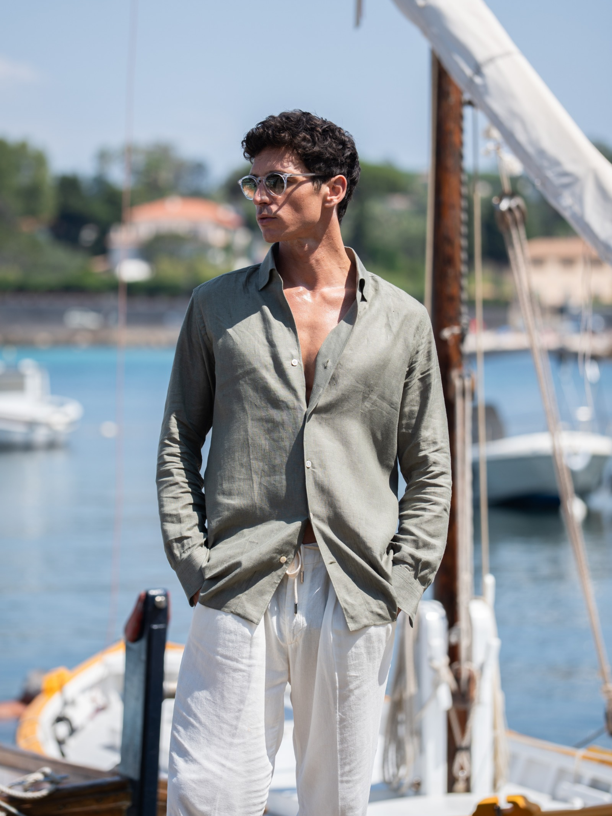 Cairo Shirt - Moss Green