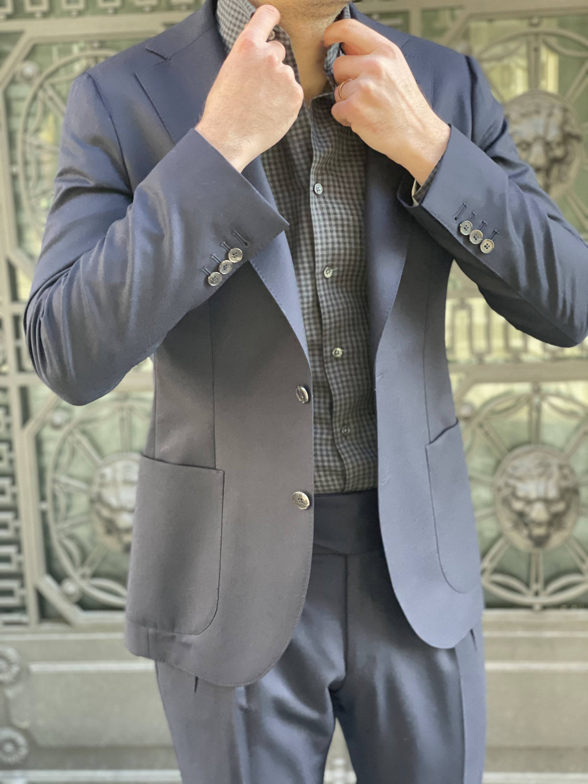 SHIRT FLANELLA - DARK GREY TILES