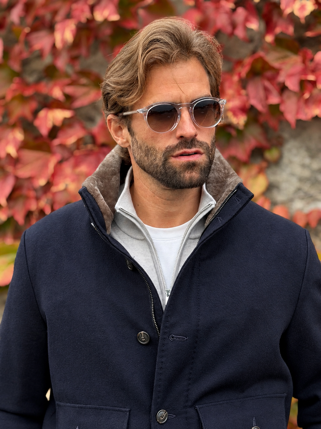 Blouson full fur - Navy