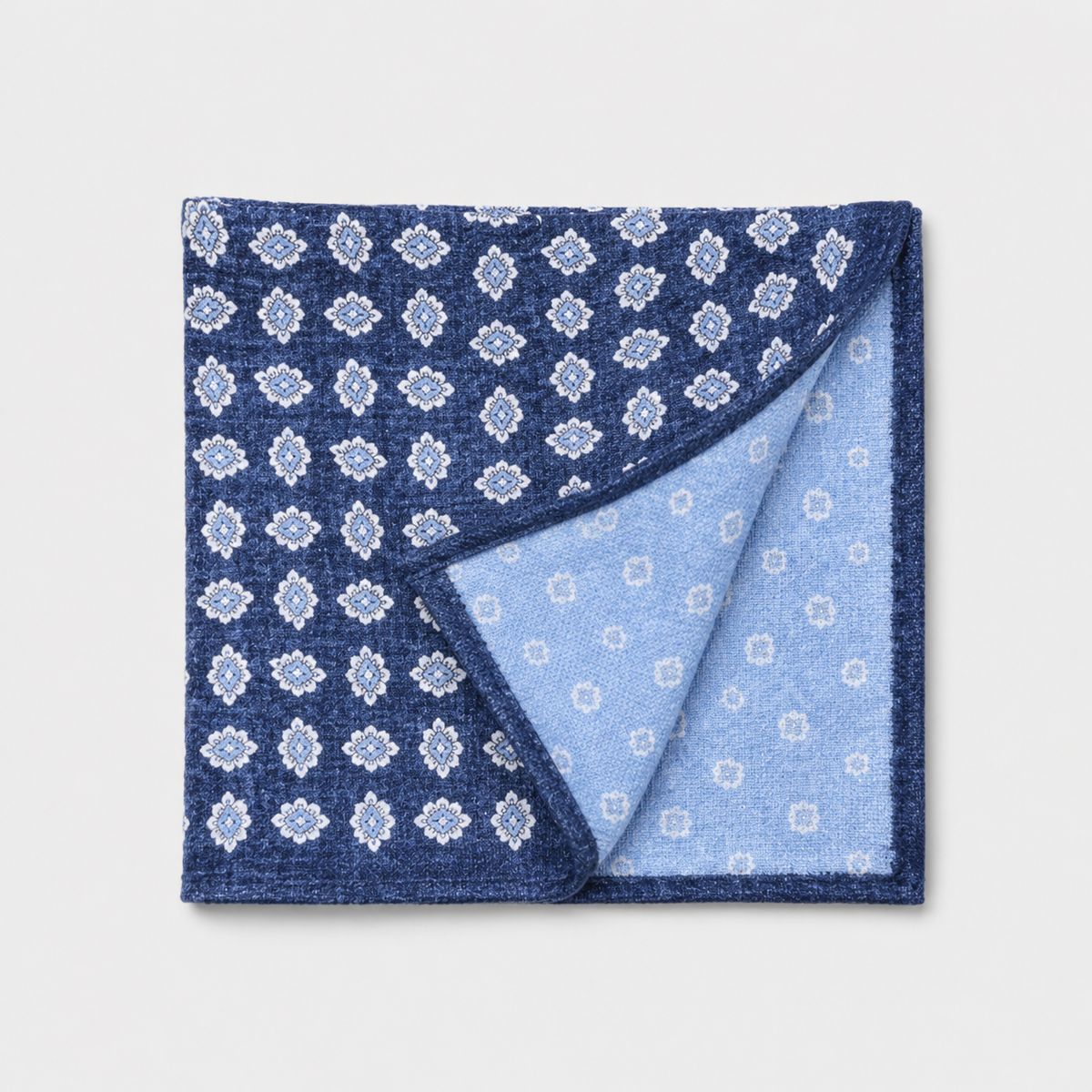 Pocket Square - Fantasy Blue Tonals