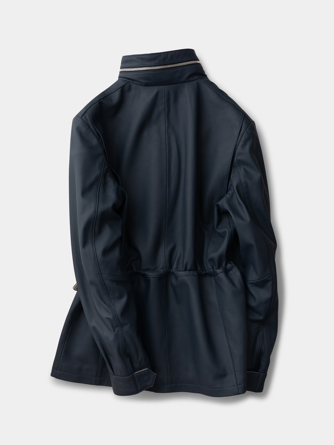 Explorer Jacket in Grain Leather - Ombre Blue