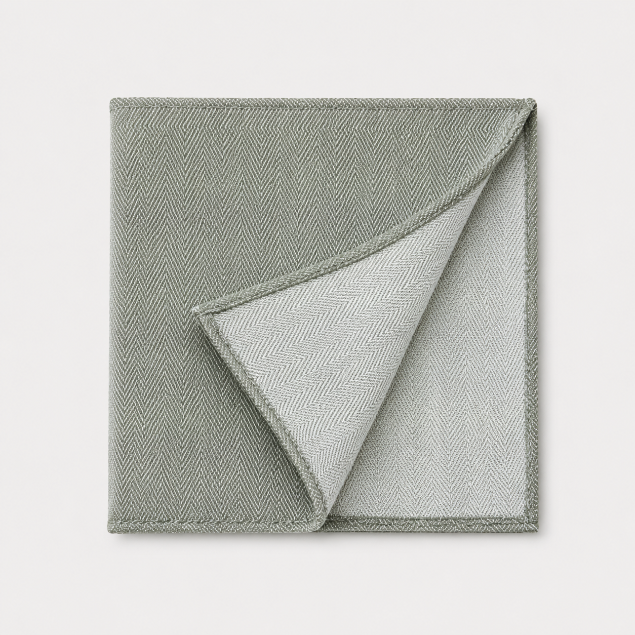 Pocket Square Linen Blend - Sage Grenon