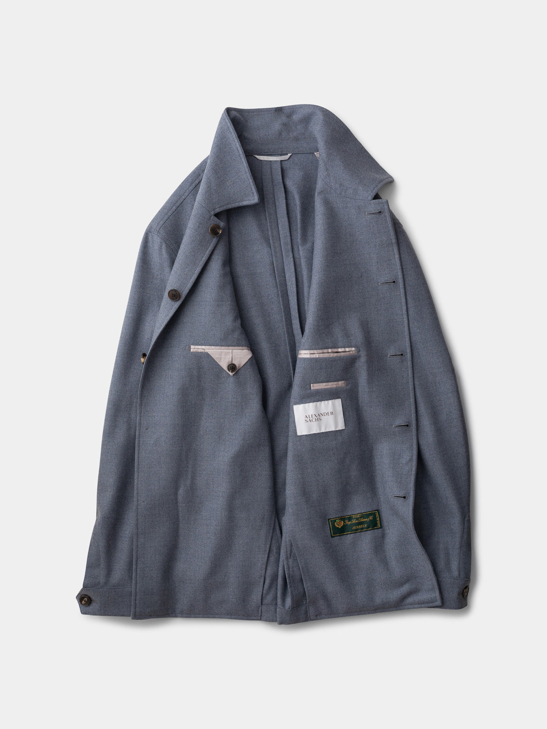 Overshirt Flanella Stretch - Steel blue