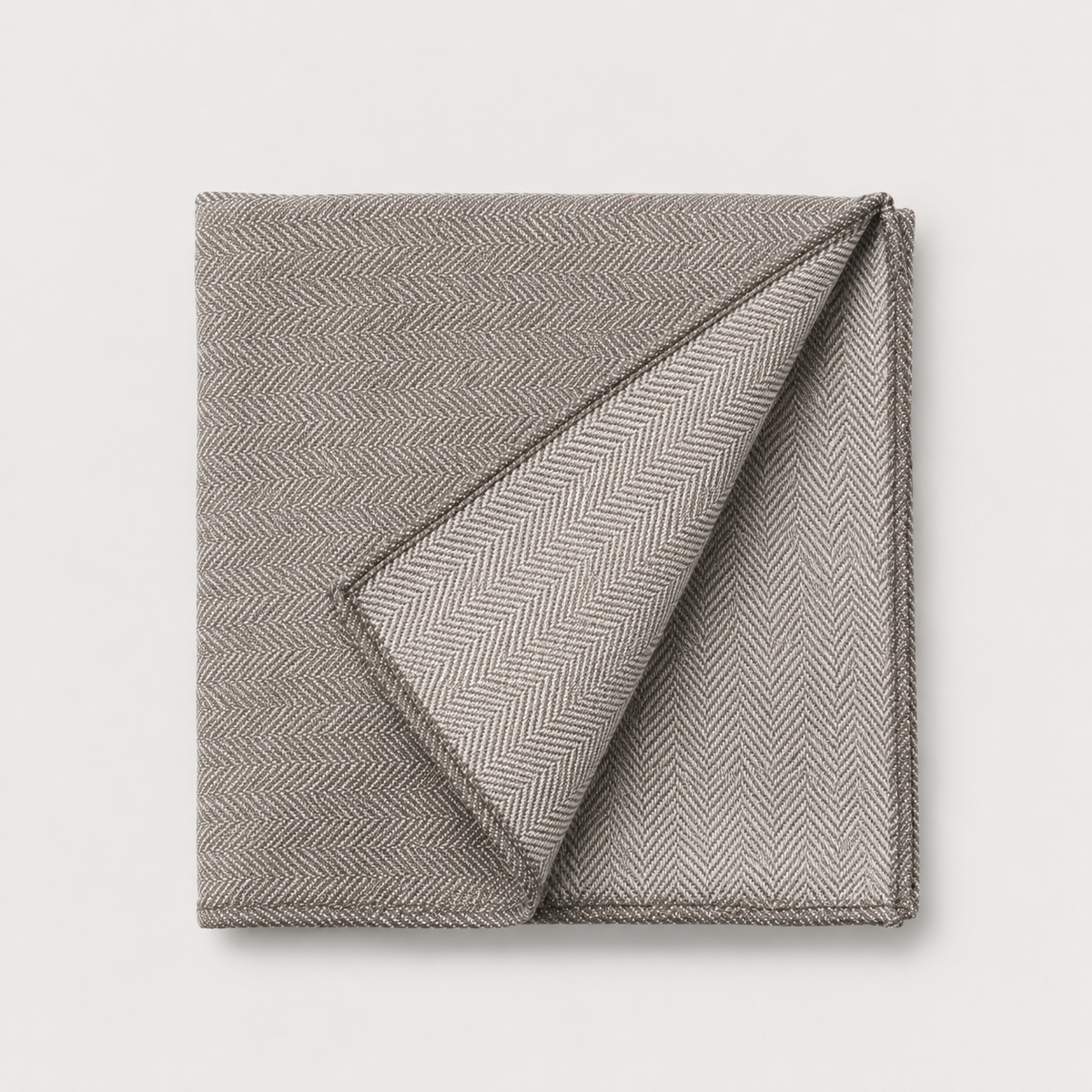 Pocket Square Linen Blend - Taupe