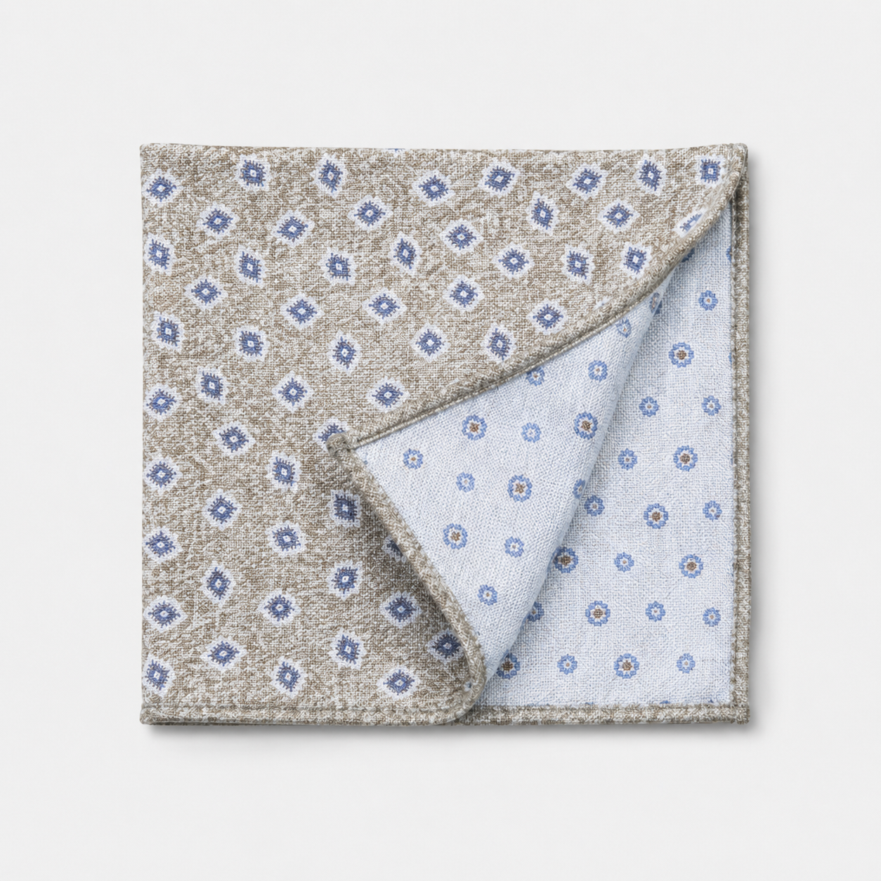Pocket Square - Fantasy Beige Tonals
