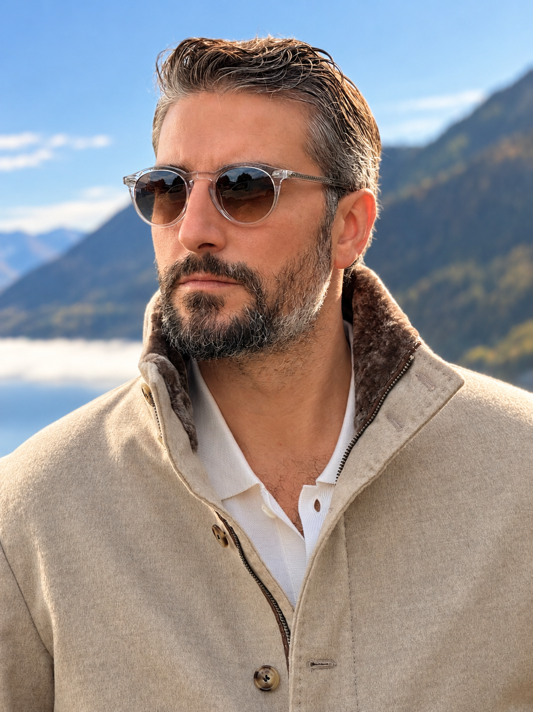 Blouson full fur - Sand