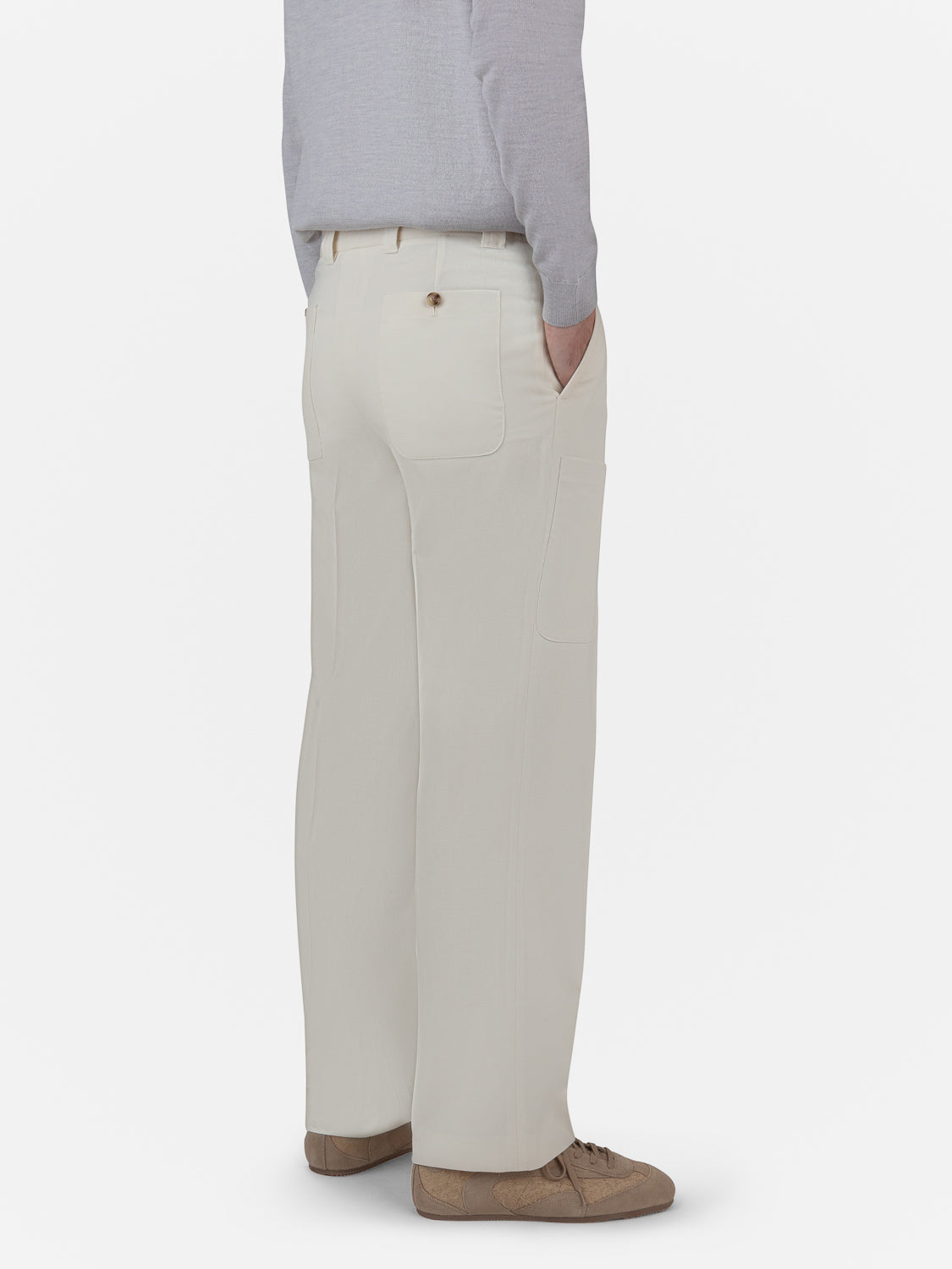Sartorial Sport Trousers- Ivory