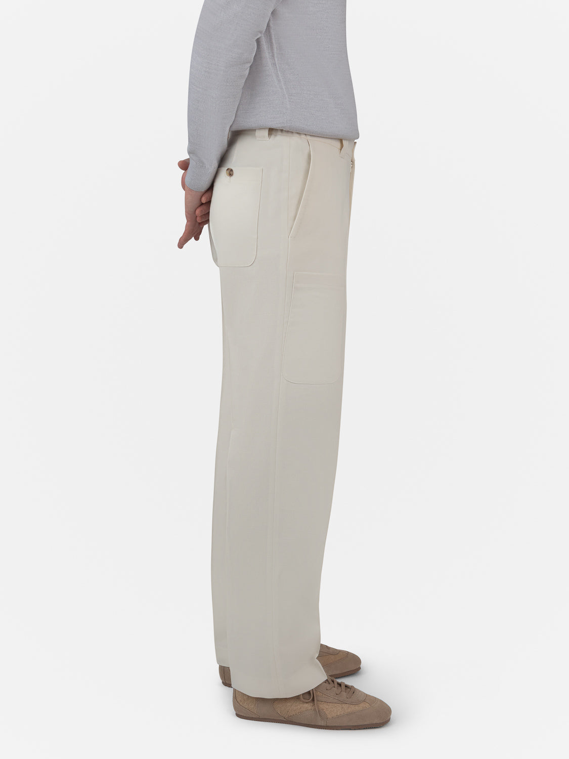 Sartorial Sport Trousers- Ivory
