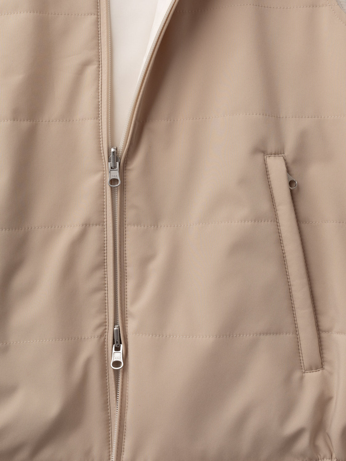Reversible Sleeveless Jacket - Beige