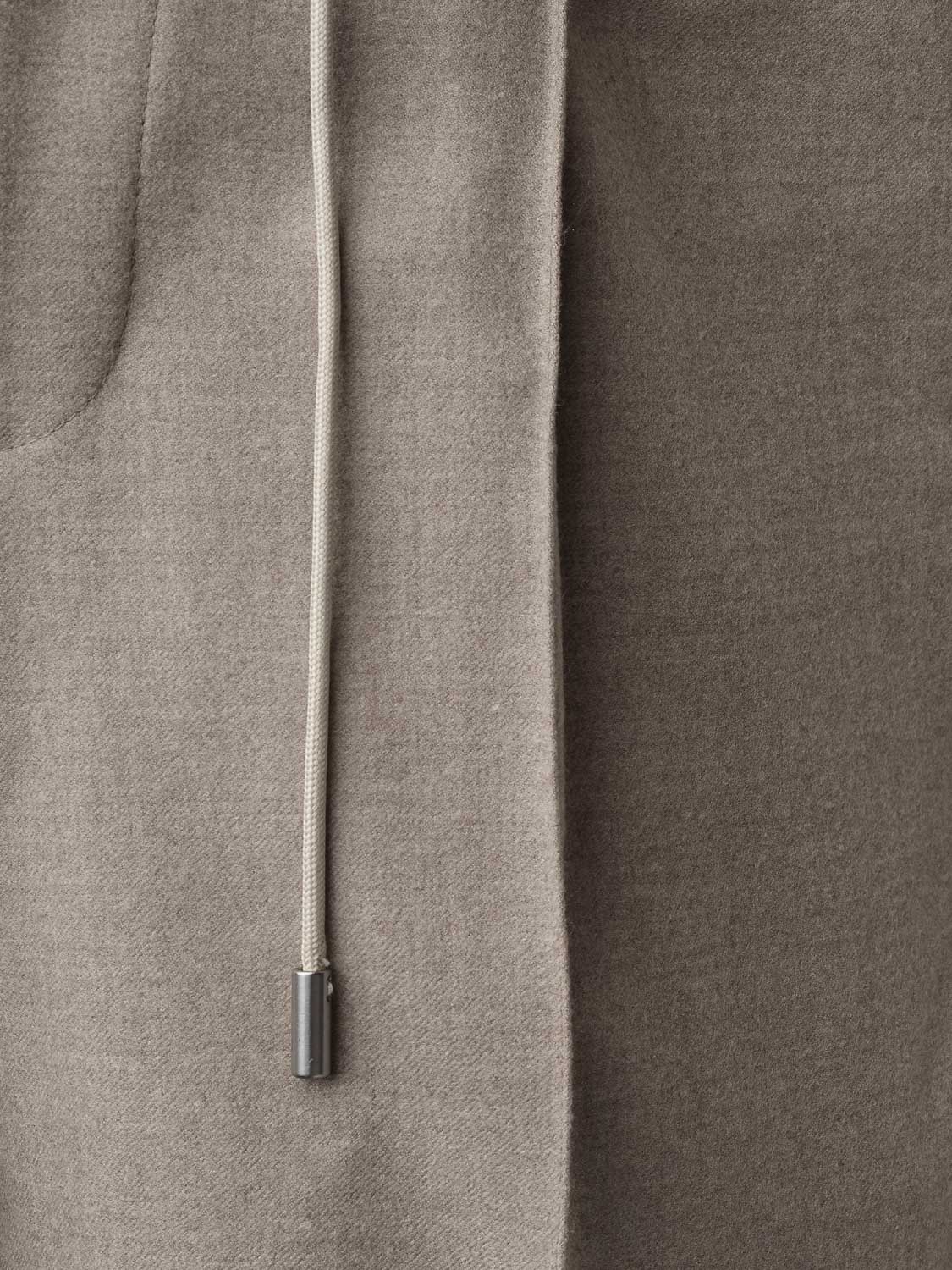Flannel Jogger Pants with pin tuck - Sand