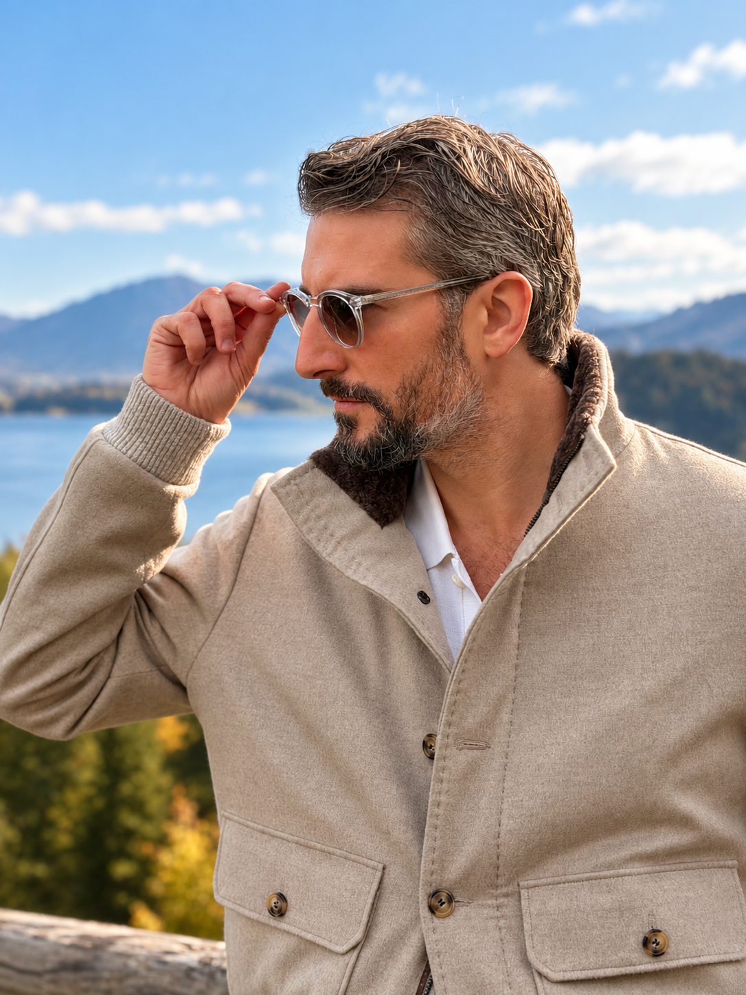Blouson full fur - Sand