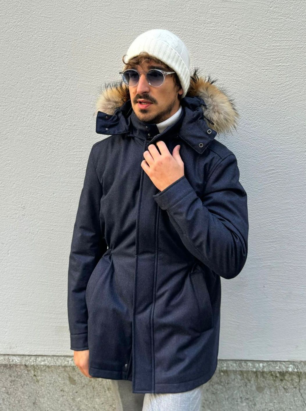 PARKA HOODED FLANNEL JEANS