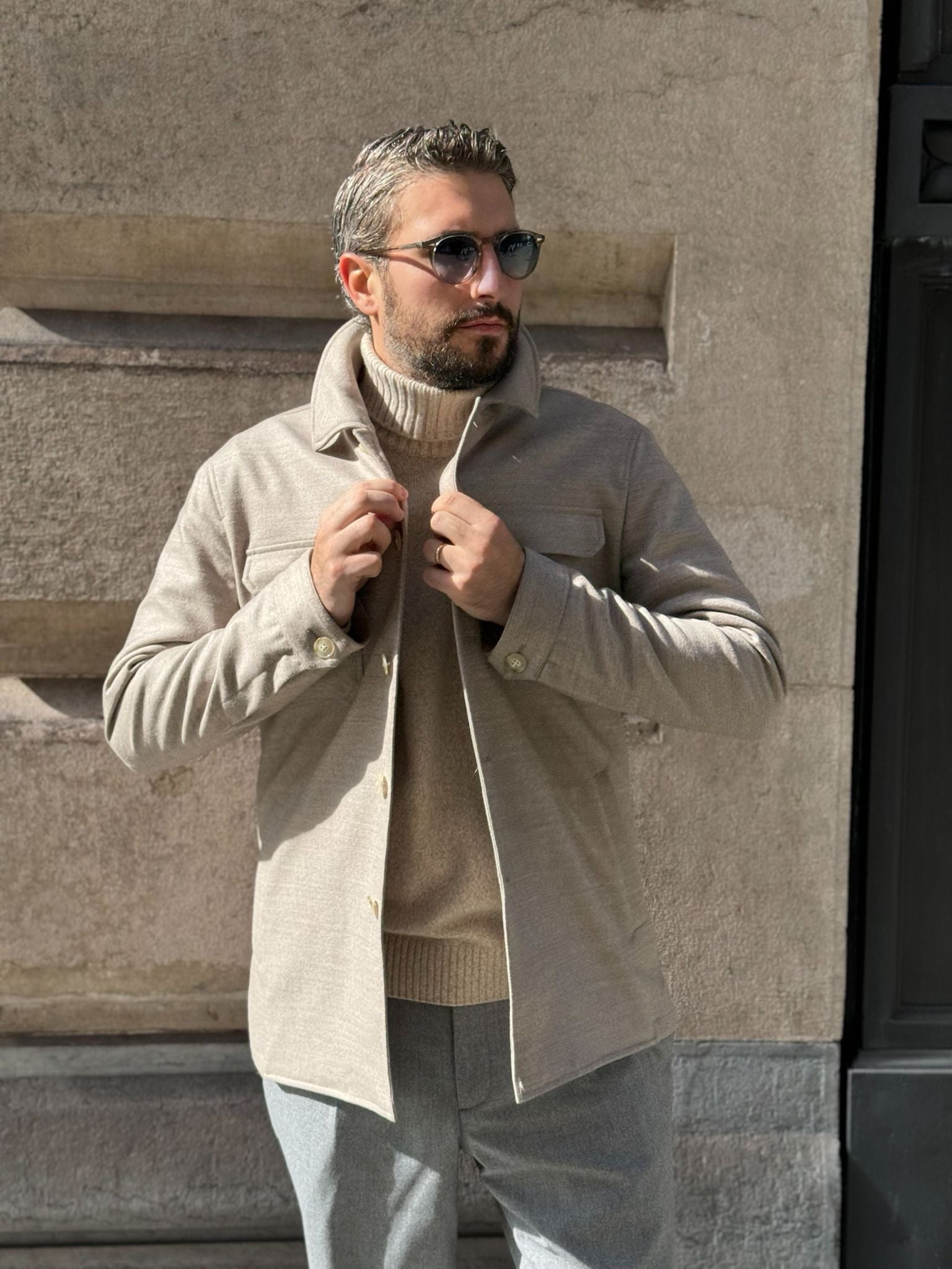 Overshirt - Wool Sand