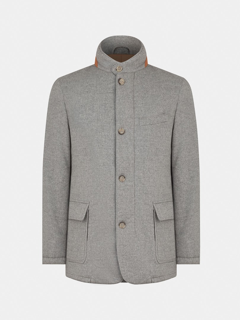 SAANEN JACKET CASHMERE LIGHT GREY