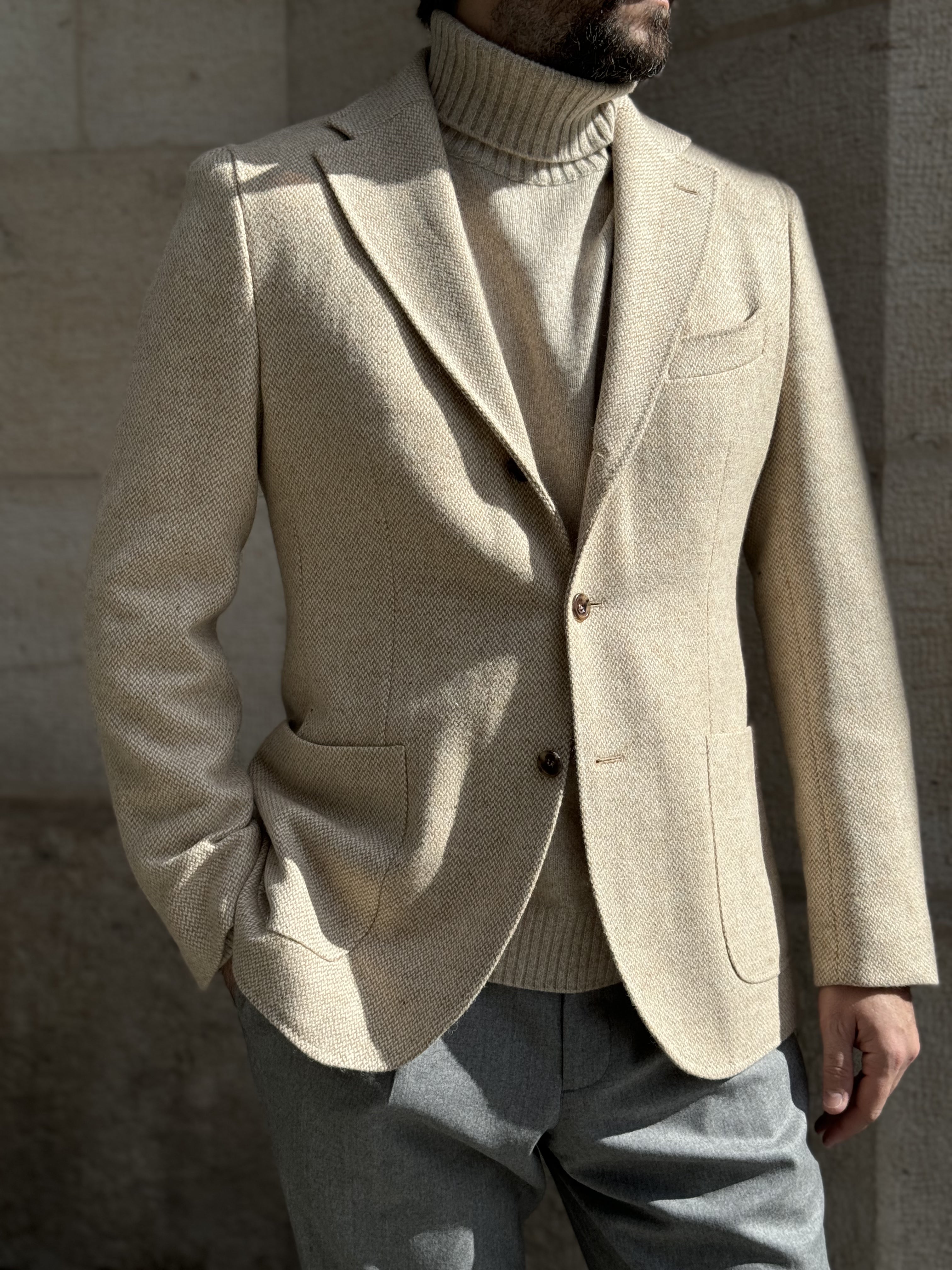 BLAZER TWEED - BEIGE