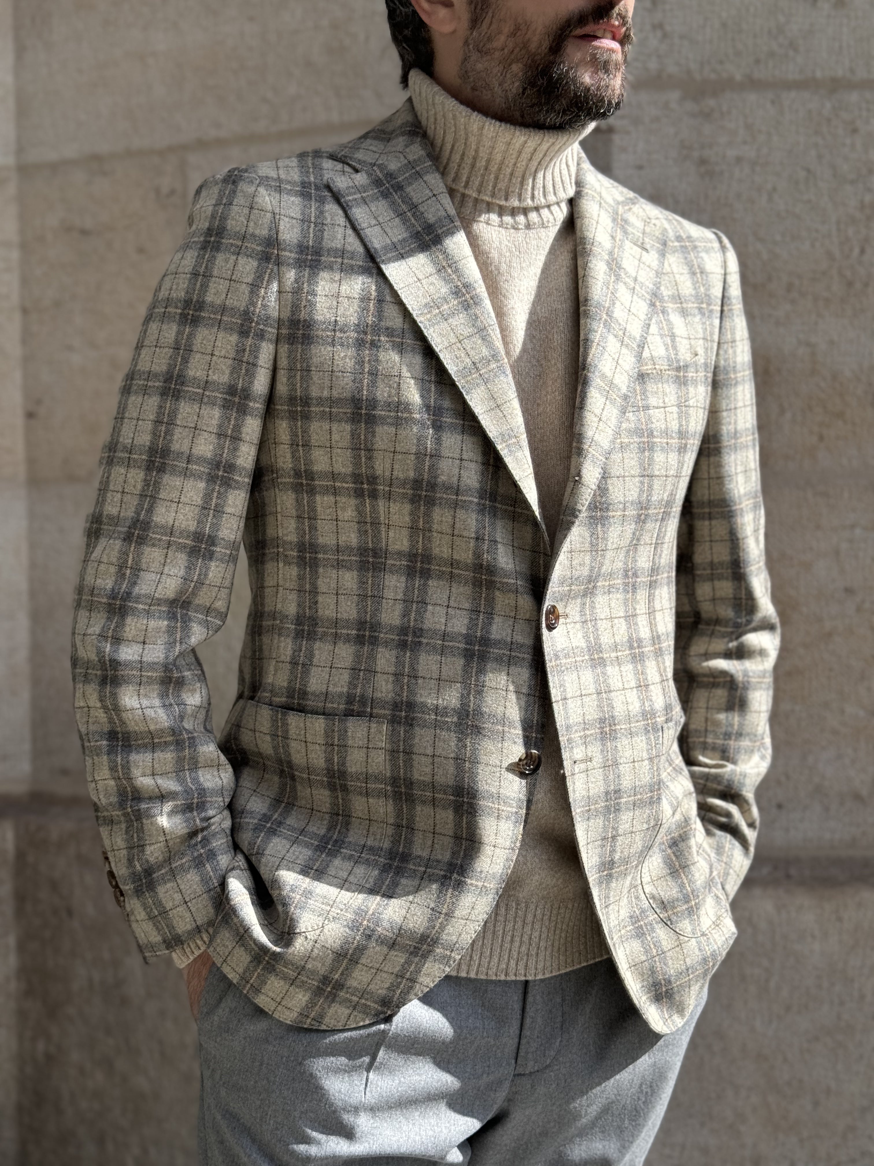 BLAZER - CHECK GREY