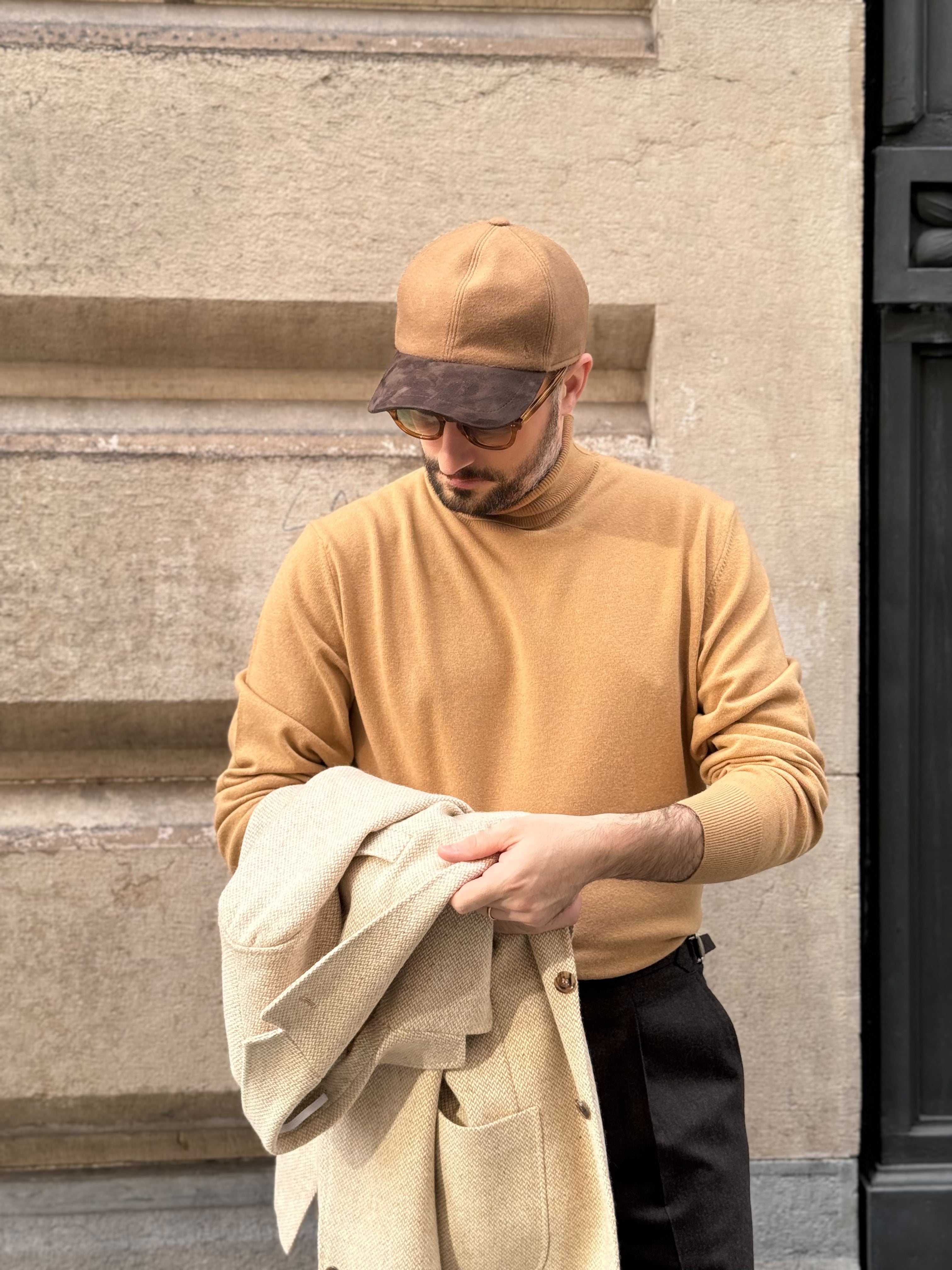 TURTLENECK LIGHTNESS WOOL & CASHMERE - CAMEL