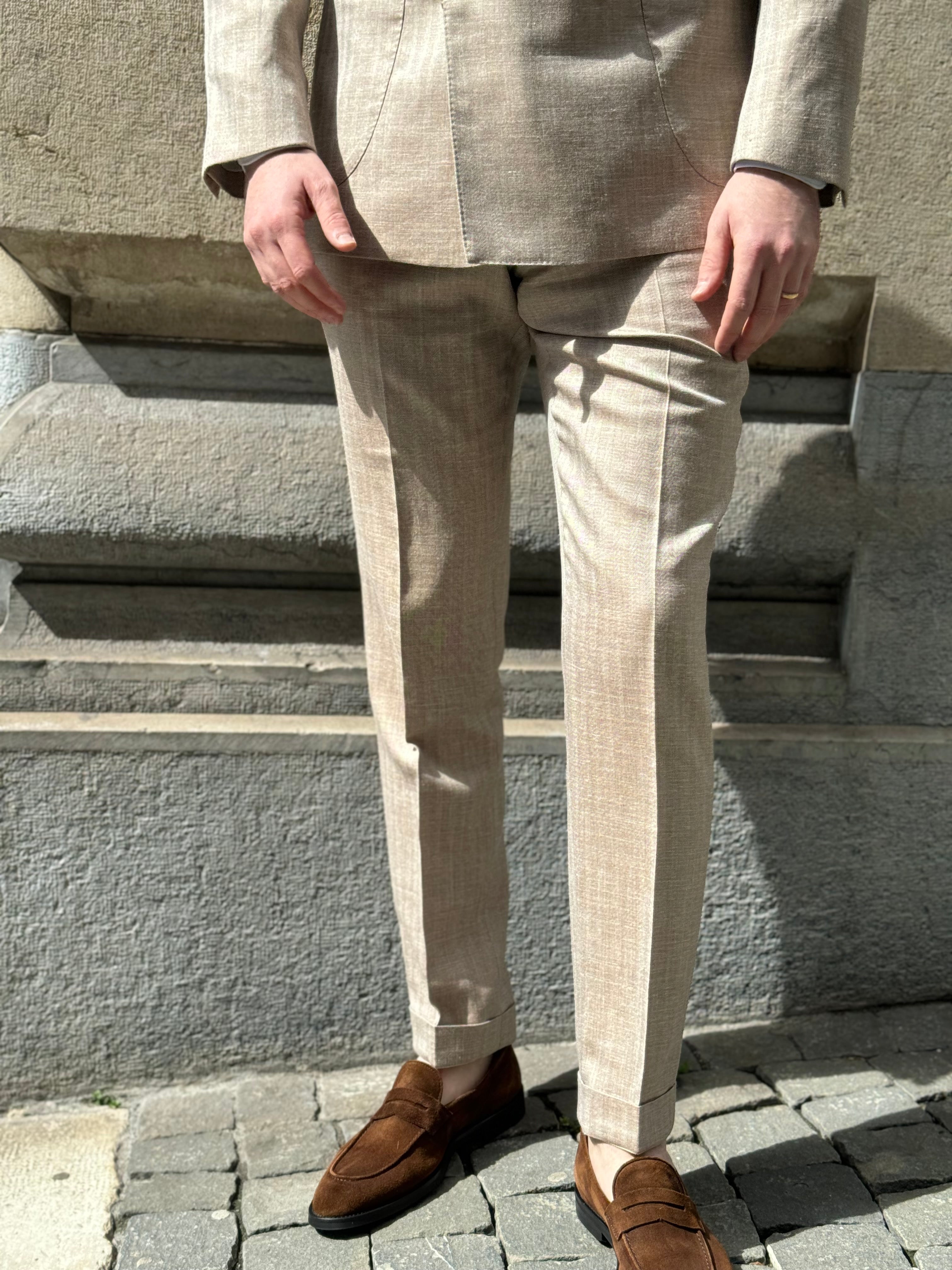 D.B Suit Herringbone - Beige