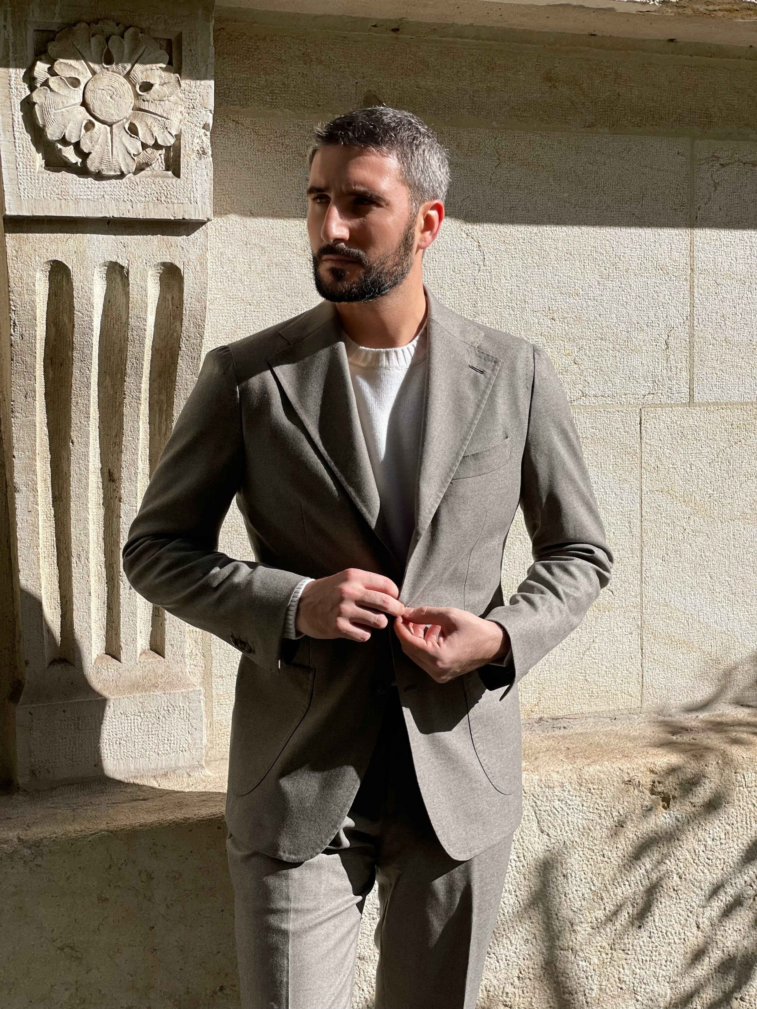 NEAPOLITAN SUIT FLANELLA - TAUPE