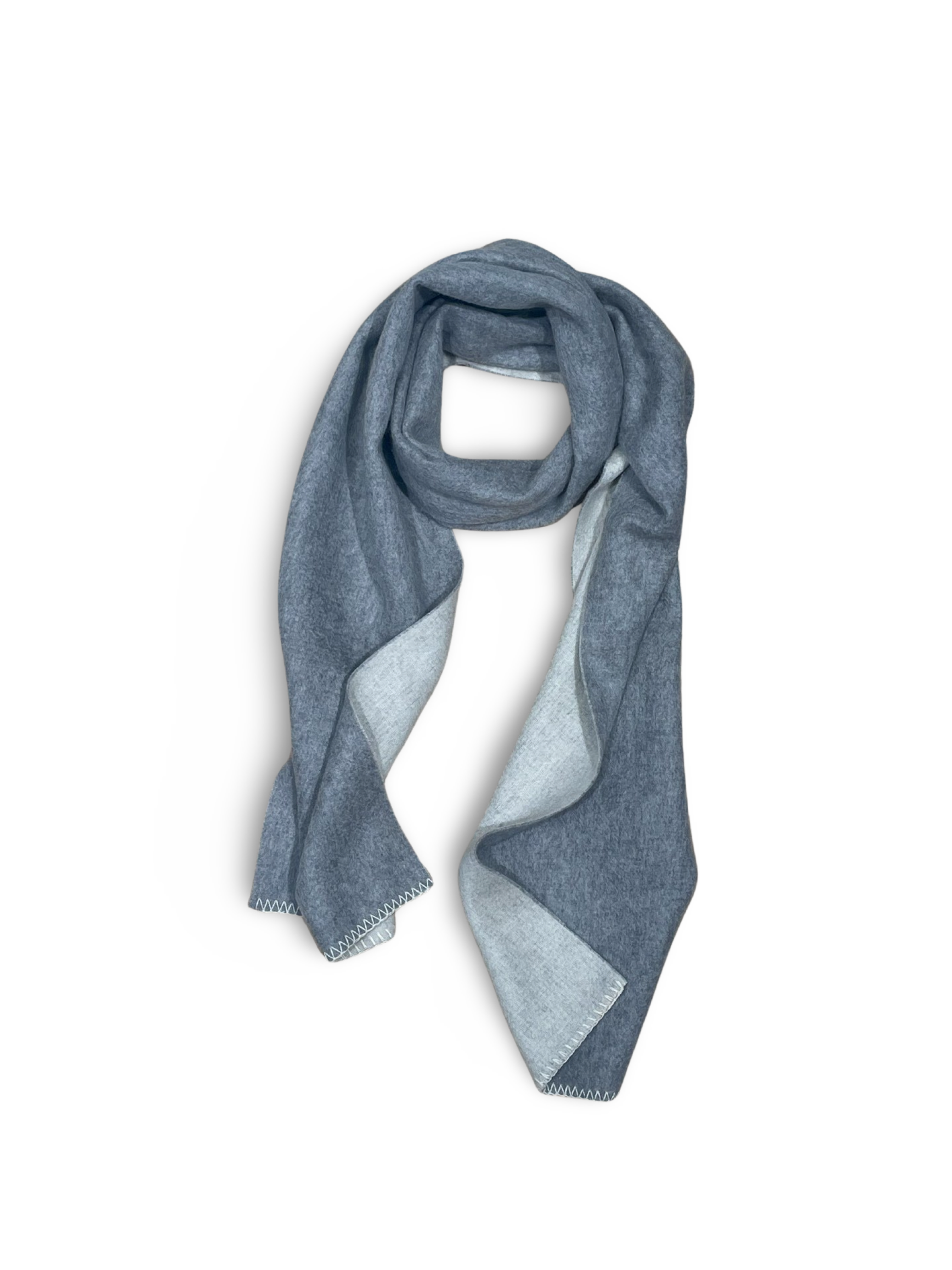 SCARF PLAID CASHMERE CREMA & GREY