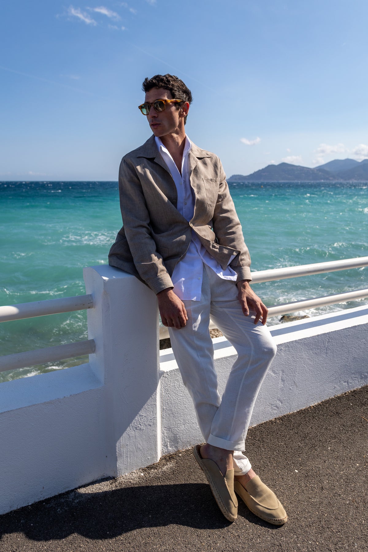 Linen Jacket - TAUPE