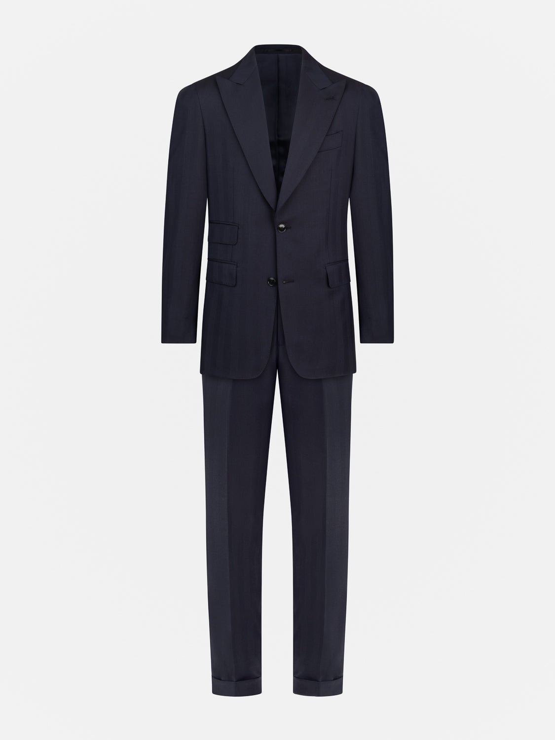 Suit Herringbone - Navy