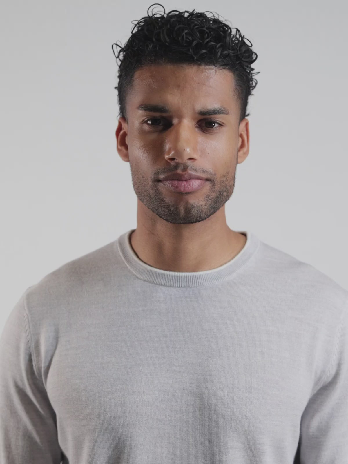 Crew Neck - Grey Mélange