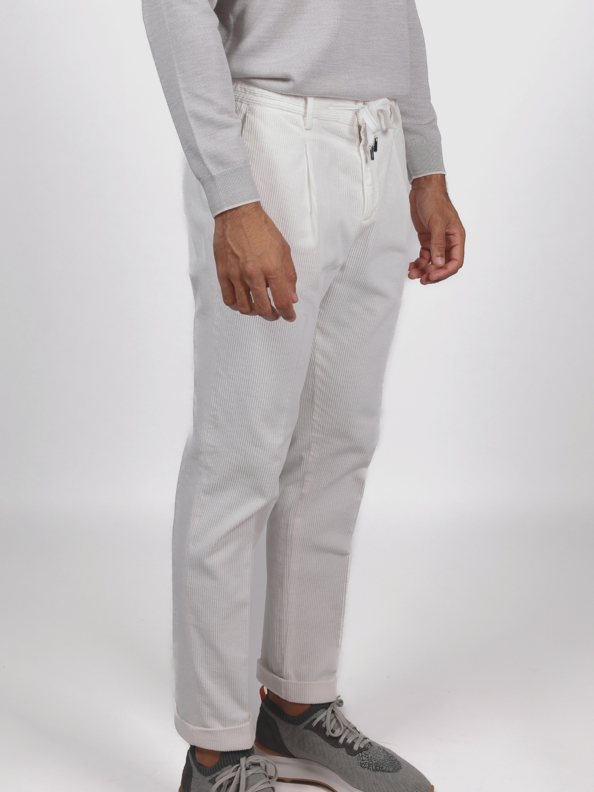 Corduroy Jogger - White