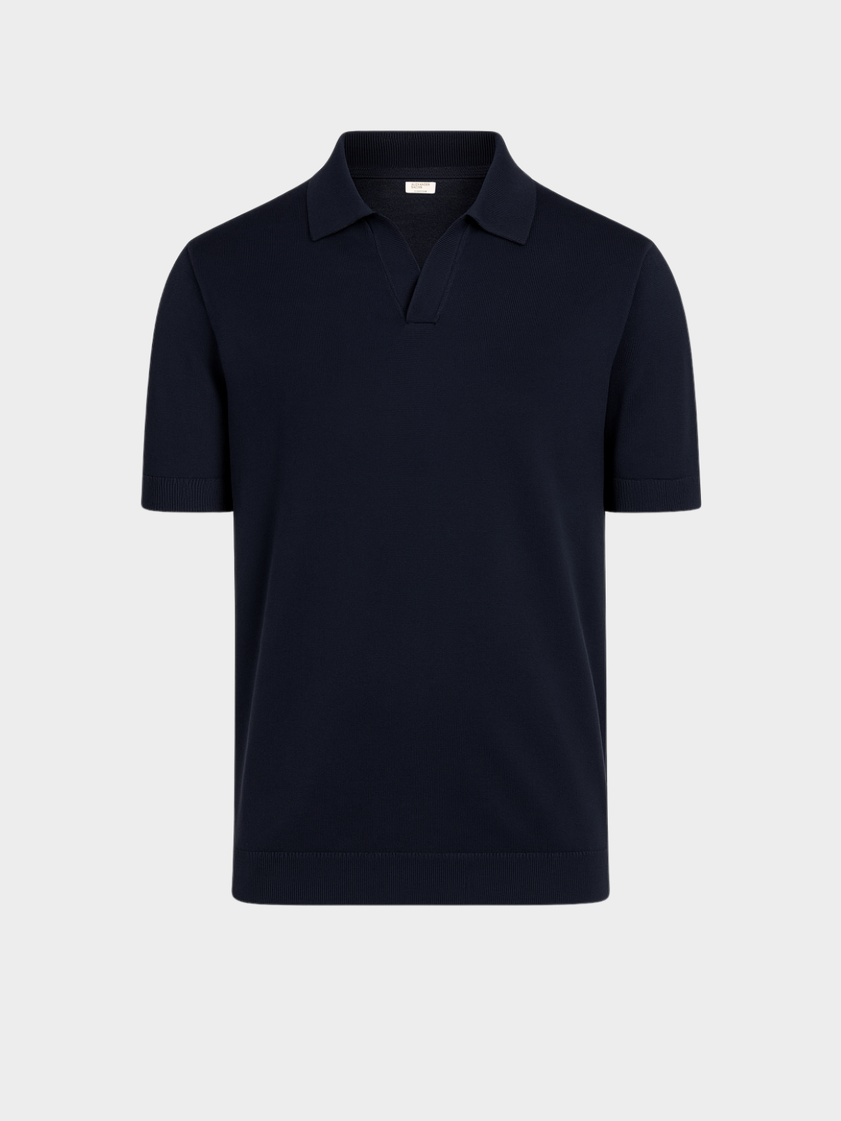 Buttonless Polo - Navy