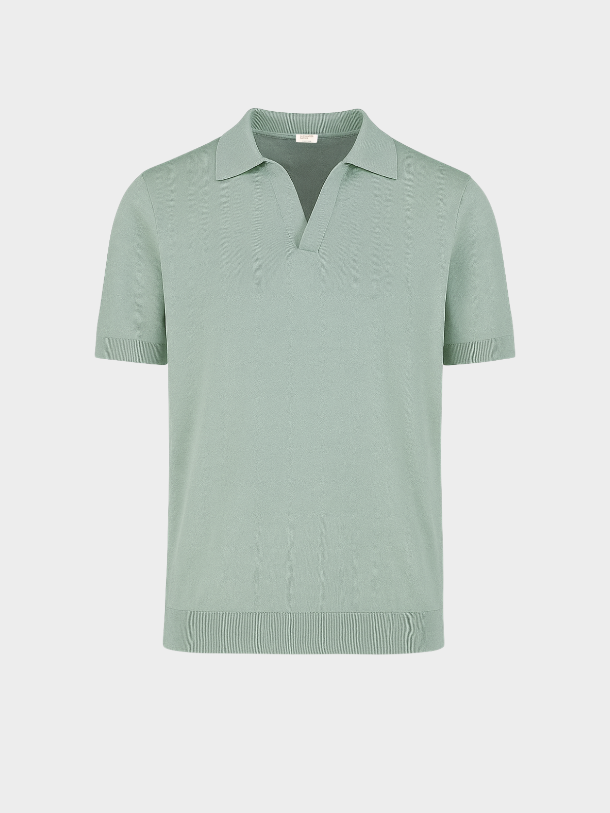 Buttonless Polo - Aquamarine