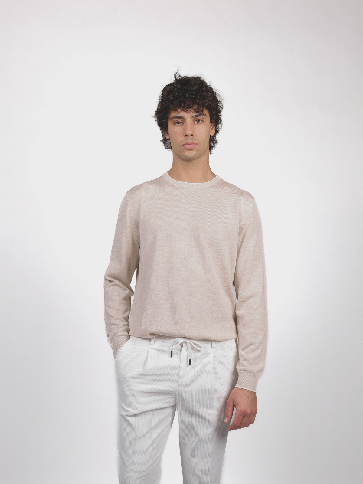 Crew Neck - Beige
