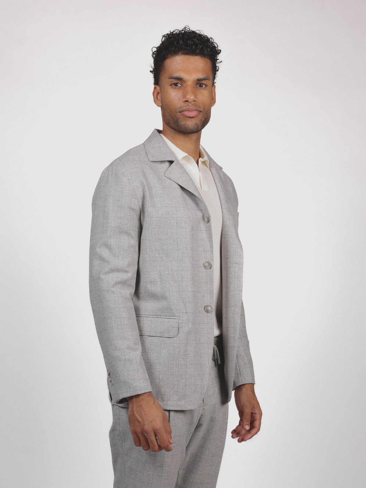 INFORMAL OUTFIT - LIGHT GREY CHECK
