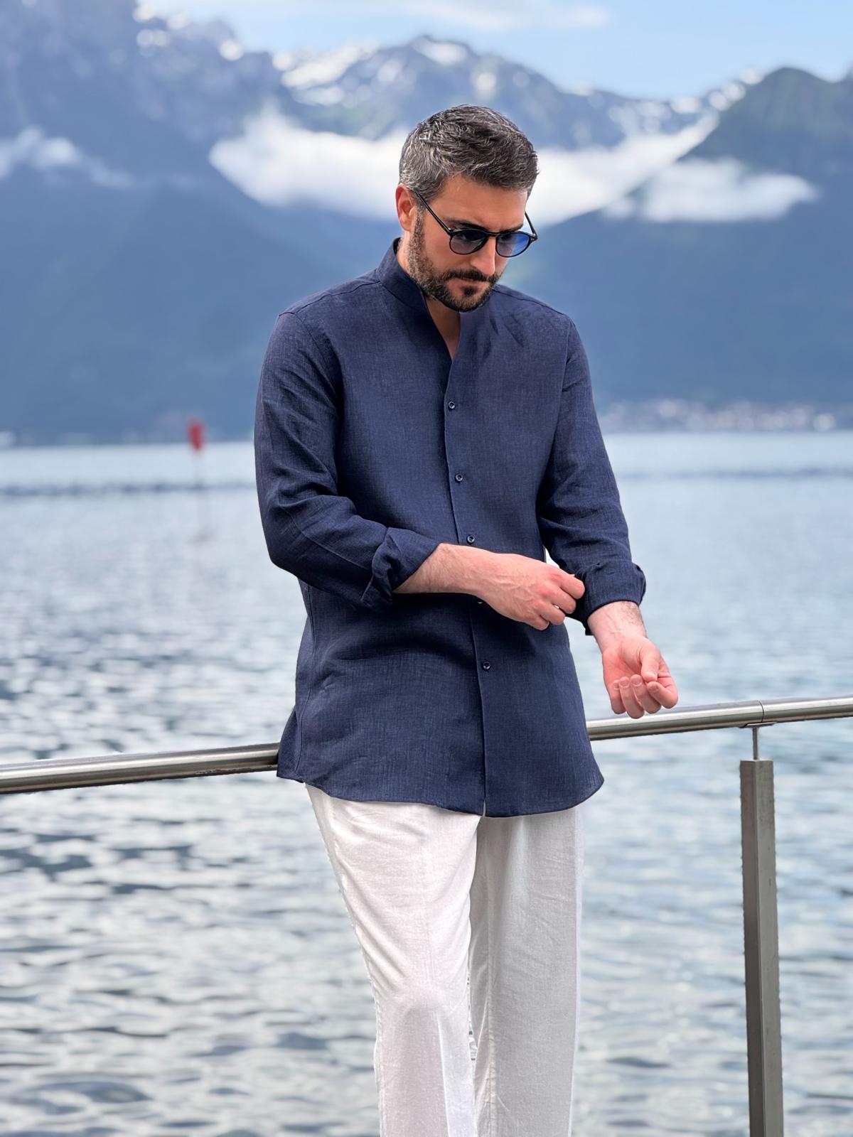 Satya Shirt - Navy