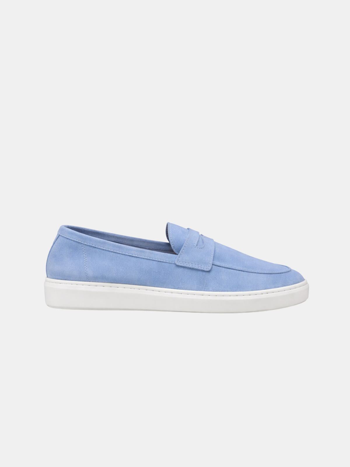 Boat Sneakers - Light blue suede