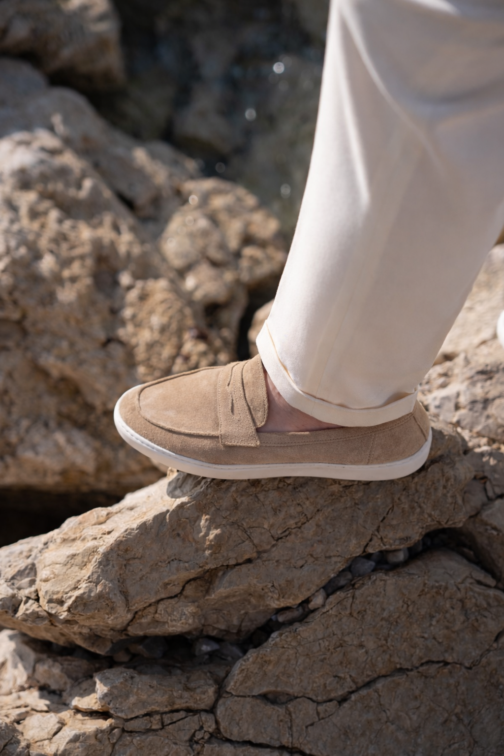 Boat Sneakers - Sand suede