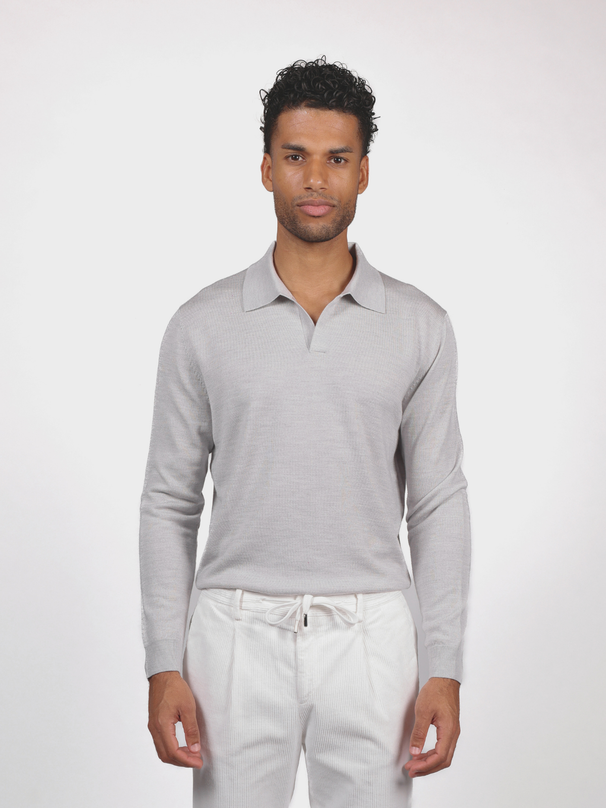 Polo Buttonless - Grey Mélange