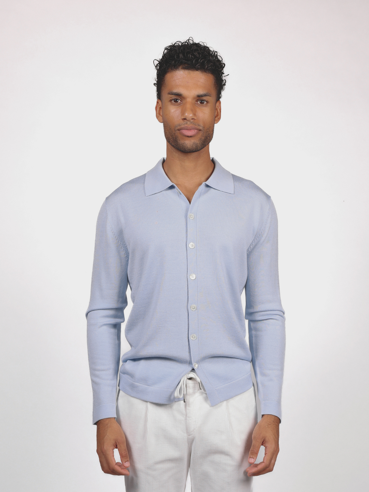 Shirt Knitted - Sky Blue