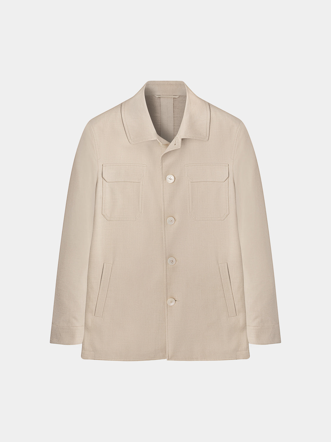 Jersey Overshirt - Beige